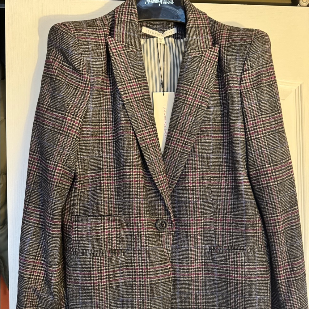 Veronica Beard Women's Plaid Blazer NEW with tags